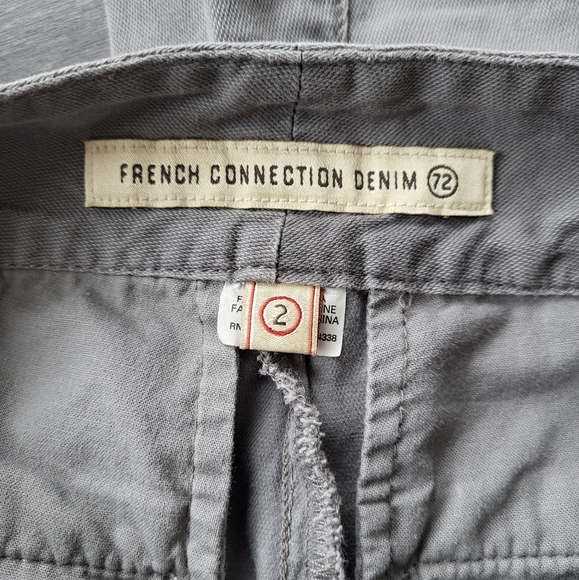 French Connection Denim Button Zipped Carrot Pants Joggers - Picture 8 of 9